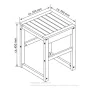 EISL Bambus Badhocker 35x35x45 cm von , Duschsitze und Bänke - Ref: Foro24-446510, Preis: 56,52 €, Rabatt: %