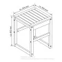 EISL Taburete de baño bambú 35x35x45 cm de , Asientos y bancos para duchas - Ref: Foro24-446510, Precio: 56,52 €, Descuento: %