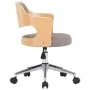 Swivel dining chair with curved wood and taupe gray fabric by , dining chairs - Ref: Foro24-287432, Price: 139,88 €, Discount: %
