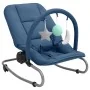 Hamaca mecedora para bebés de acero azul marino de , Mecedoras y sillas para bebés - Ref: Foro24-10250, Precio: 89,16 €, Desc...
