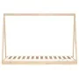 Solid pine wood children's bed frame 90x190 cm by , Cribs and beds for children - Ref: Foro24-834531, Price: 114,24 €, Discou...