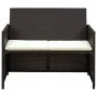 Set muebles de jardín 4 piezas y cojines ratán sintético marrón de , Conjuntos de jardín - Ref: Foro24-43908, Precio: 210,55 ...