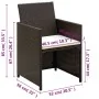 Set muebles de jardín 4 piezas y cojines ratán sintético marrón de , Conjuntos de jardín - Ref: Foro24-43908, Precio: 210,55 ...