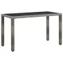 Garten-Essgruppe 5-teilig mit grauen Polstern aus synthetischem Rattan von , Gartensets - Ref: Foro24-46535, Preis: 429,89 €,...