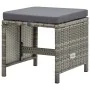 Garten-Essgruppe 5-teilig mit grauen Polstern aus synthetischem Rattan von , Gartensets - Ref: Foro24-46535, Preis: 429,89 €,...