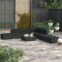 Garden sofa set 8 pieces and black synthetic rattan cushions by , Garden sets - Ref: Foro24-46748, Price: 726,05 €, Discount: %