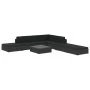 Garden sofa set 8 pieces and black synthetic rattan cushions by , Garden sets - Ref: Foro24-46748, Price: 726,05 €, Discount: %