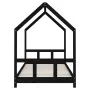 Estructura de cama para niños madera de pino negro 90x200 cm de , Cunas y camas para niños - Ref: Foro24-835720, Precio: 155,...