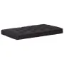Cushion for pallets, black cotton, 120x80x10 cm by , Cushions for chairs and sofas - Ref: Foro24-48674, Price: 58,72 €, Disco...