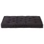 Cushion for pallets, black cotton, 120x80x10 cm by , Cushions for chairs and sofas - Ref: Foro24-48674, Price: 58,72 €, Disco...
