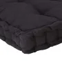 Cushion for pallets, black cotton, 120x80x10 cm by , Cushions for chairs and sofas - Ref: Foro24-48674, Price: 58,72 €, Disco...