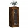 Smoked oak wall cabinet 34.5x34x90 cm by , Sideboards - Ref: Foro24-835007, Price: 52,26 €, Discount: %