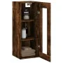 Smoked oak wall cabinet 34.5x34x90 cm by , Sideboards - Ref: Foro24-835007, Price: 52,26 €, Discount: %