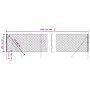 Cerca de alambre plateado 1x10 m de , Paneles de vallas - Ref: Foro24-154001, Precio: 62,71 €, Descuento: %