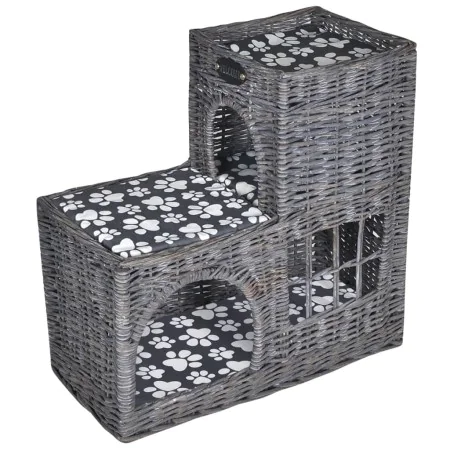 Casa/cama/rascador/castillo para mascotas de sauce con cojín de , Camas para gatos - Ref: Foro24-170226, Precio: 110,11 €, De...