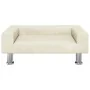Cama para perros de terciopelo crema 70x45x26,5 cm de , Camas para perros - Ref: Foro24-171924, Precio: 76,91 €, Descuento: %