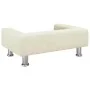 Cama para perros de terciopelo crema 70x45x26,5 cm de , Camas para perros - Ref: Foro24-171924, Precio: 76,91 €, Descuento: %