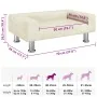 Cama para perros de terciopelo crema 70x45x26,5 cm de , Camas para perros - Ref: Foro24-171924, Precio: 76,91 €, Descuento: %
