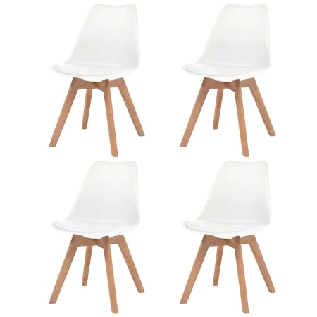 Esstischstühle, 4 Stück, weißes Kunststoffmaterial. von , Essstühle - Ref: Foro24-244784, Preis: 271,04 €, Rabatt: %