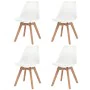 Esstischstühle, 4 Stück, weißes Kunststoffmaterial. von , Essstühle - Ref: Foro24-244784, Preis: 271,04 €, Rabatt: %