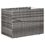 Lounger with gray synthetic rattan cushion by , Loungers - Ref: Foro24-46540, Price: 246,85 €, Discount: %