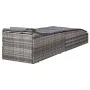 Liegestuhl mit grauem Kunststoff-Rattan-Kissen von , Liegen - Ref: Foro24-46540, Preis: 251,52 €, Rabatt: %