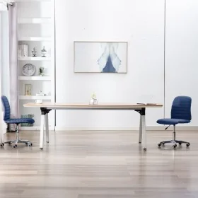 Dining chairs 2 units blue fabric by , dining chairs - Ref: Foro24-283603, Price: 119,05 €, Discount: %