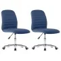 Dining chairs 2 units blue fabric by , dining chairs - Ref: Foro24-283603, Price: 117,65 €, Discount: %