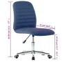 Dining chairs 2 units blue fabric by , dining chairs - Ref: Foro24-283603, Price: 117,65 €, Discount: %