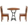 Juego de bistro 3 piezas madera maciza de acacia de , muebles para cocinas y comedores - Ref: Foro24-275335, Precio: 464,88 €...