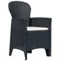 Garden dining set, 9 pieces, plastic with anthracite rattan appearance. by , Garden sets - Ref: Foro24-276137, Price: 878,76 ...