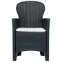 Garden dining set, 9 pieces, plastic with anthracite rattan appearance. by , Garden sets - Ref: Foro24-276137, Price: 878,76 ...