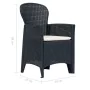 Comedor de jardín 9 piezas plástico aspecto de ratán antracita de , Conjuntos de jardín - Ref: Foro24-276137, Precio: 895,24 ...
