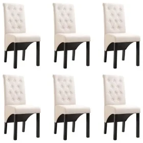 Dining chairs 6 units, cream-colored fabric. by , dining chairs - Ref: Foro24-276968, Price: 565,66 €, Discount: %