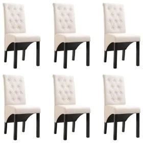 Esstischstühle, 6 Stück, Stoff in Cremefarbe. von , Essstühle - Ref: Foro24-276968, Preis: 565,66 €, Rabatt: %
