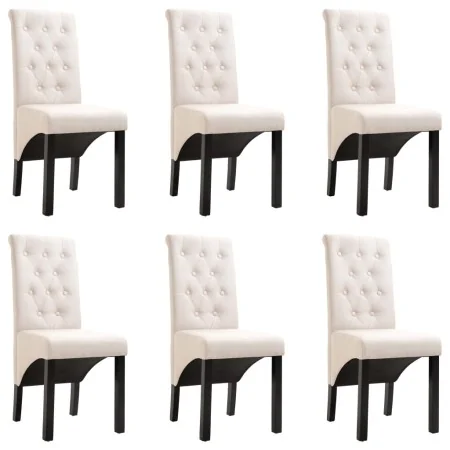 Dining chairs 6 units, cream-colored fabric. by , dining chairs - Ref: Foro24-276968, Price: 562,18 €, Discount: %