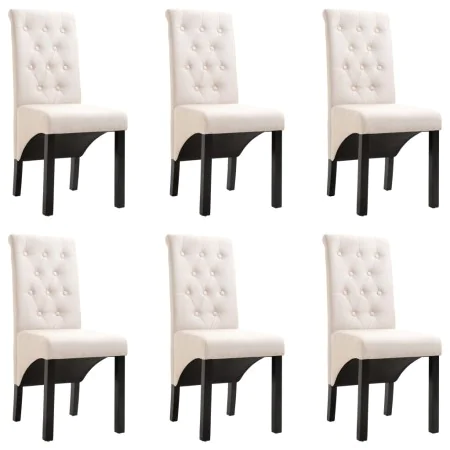 Esstischstühle, 6 Stück, Stoff in Cremefarbe. von , Essstühle - Ref: Foro24-276968, Preis: 565,66 €, Rabatt: %