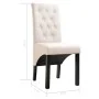 Dining chairs 6 units, cream-colored fabric. by , dining chairs - Ref: Foro24-276968, Price: 562,18 €, Discount: %