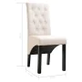 Esstischstühle, 6 Stück, Stoff in Cremefarbe. von , Essstühle - Ref: Foro24-276968, Preis: 565,66 €, Rabatt: %
