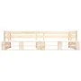 Garden pallet sofas 2 pieces with sand-colored pine wood cushions by , Outdoor sofas - Ref: Foro24-277483, Price: 262,98 €, D...