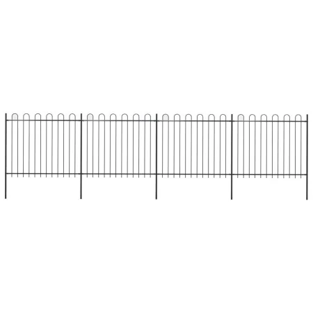 Gartenzäune mit schwarzen Stahlspeerspitzen 6,8x1,5 m von , Zaunpaneele - Ref: Foro24-277677, Preis: 324,79 €, Rabatt: %