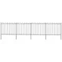 Gartenzäune mit schwarzen Stahlspeerspitzen 6,8x1,5 m von , Zaunpaneele - Ref: Foro24-277677, Preis: 324,79 €, Rabatt: %