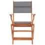5-piece solid eucalyptus wood dining set for garden in gray color. by , Garden sets - Ref: Foro24-278907, Price: 399,36 €, Di...