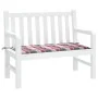 Garden bench cushion in red checkered Oxford fabric 100x50x3cm by , Cushions for chairs and sofas - Ref: Foro24-314078, Price...