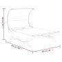 Liegestuhl mit Baldachin aus massivem gebogenem Holz in Creme 165x203x126 cm von , Betten im Freien - Ref: Foro24-313953, Pre...