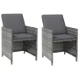 Gartenmöbel-Set bestehend aus 4-teiligem Rattan-PE-Grau-Sessel und Hocker. von , Gartenstühle - Ref: Foro24-316753, Preis: 28...