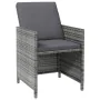 Gartenmöbel-Set bestehend aus 4-teiligem Rattan-PE-Grau-Sessel und Hocker. von , Gartenstühle - Ref: Foro24-316753, Preis: 28...