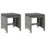 Gartenmöbel-Set bestehend aus 4-teiligem Rattan-PE-Grau-Sessel und Hocker. von , Gartenstühle - Ref: Foro24-316753, Preis: 28...