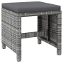 Gartenmöbel-Set bestehend aus 4-teiligem Rattan-PE-Grau-Sessel und Hocker. von , Gartenstühle - Ref: Foro24-316753, Preis: 28...