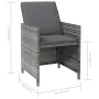 Gartenmöbel-Set bestehend aus 4-teiligem Rattan-PE-Grau-Sessel und Hocker. von , Gartenstühle - Ref: Foro24-316753, Preis: 28...